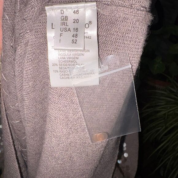 Luisa Cerano Sequin Sleeveless Wool, Cashmere, Silk Sweater Mini Dress size 16 - Picture 9 of 13